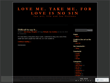 Tablet Screenshot of loveisnosin.wordpress.com