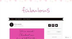 Desktop Screenshot of fabulouscollections.wordpress.com