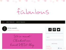 Tablet Screenshot of fabulouscollections.wordpress.com