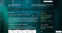 Desktop Screenshot of amillionbytes.wordpress.com