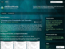 Tablet Screenshot of amillionbytes.wordpress.com