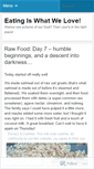 Mobile Screenshot of eatingiswhatwelove.wordpress.com