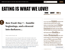 Tablet Screenshot of eatingiswhatwelove.wordpress.com