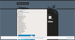 Desktop Screenshot of poemarchive.wordpress.com