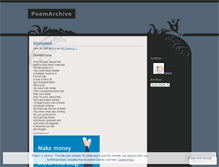 Tablet Screenshot of poemarchive.wordpress.com