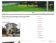 Tablet Screenshot of futsalstation.wordpress.com