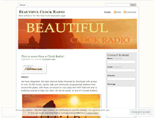 Tablet Screenshot of beautifulclockradio.wordpress.com