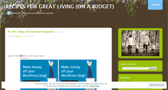 Desktop Screenshot of greatliferecipes.wordpress.com