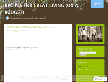 Tablet Screenshot of greatliferecipes.wordpress.com