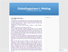 Tablet Screenshot of globalhappiness.wordpress.com