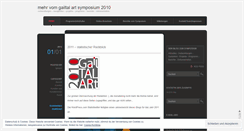 Desktop Screenshot of gailtalartsymposium.wordpress.com