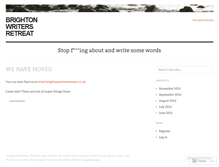 Tablet Screenshot of brightonwritersretreat.wordpress.com
