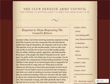 Tablet Screenshot of cparmycouncil.wordpress.com