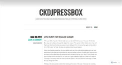 Desktop Screenshot of ckdjpressbox.wordpress.com