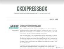 Tablet Screenshot of ckdjpressbox.wordpress.com