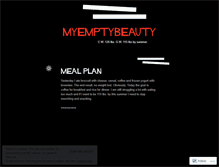 Tablet Screenshot of myemptybeauty.wordpress.com