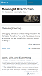 Mobile Screenshot of moonlightoverthrown.wordpress.com