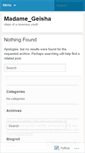 Mobile Screenshot of madamegeisha.wordpress.com
