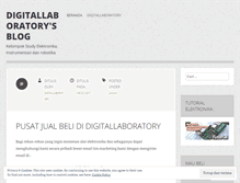 Tablet Screenshot of digitallaboratory.wordpress.com