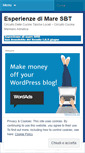 Mobile Screenshot of esperierienzedimare.wordpress.com