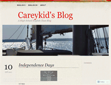 Tablet Screenshot of careykid.wordpress.com