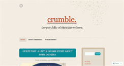 Desktop Screenshot of crumblebakery.wordpress.com