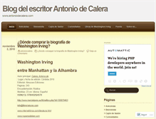 Tablet Screenshot of antoniodecalera.wordpress.com