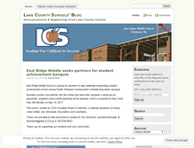 Tablet Screenshot of lakecountyschools.wordpress.com