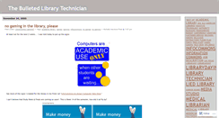 Desktop Screenshot of bulletedlibrarian.wordpress.com