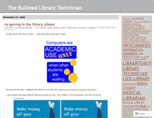 Tablet Screenshot of bulletedlibrarian.wordpress.com