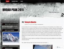 Tablet Screenshot of broadpeak2011.wordpress.com