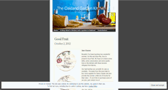 Desktop Screenshot of oaklandgardenkitchen.wordpress.com