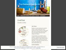 Tablet Screenshot of oaklandgardenkitchen.wordpress.com