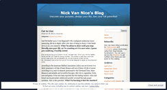 Desktop Screenshot of nickvannice.wordpress.com