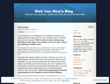 Tablet Screenshot of nickvannice.wordpress.com