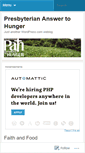Mobile Screenshot of answertohunger.wordpress.com