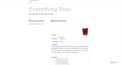 Desktop Screenshot of biermeister27.wordpress.com