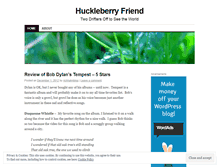 Tablet Screenshot of huckleberryfriend.wordpress.com
