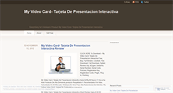 Desktop Screenshot of blogmyvideocard.wordpress.com