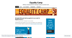 Desktop Screenshot of equalitycamp.wordpress.com