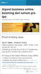 Mobile Screenshot of ipoinvestment.wordpress.com