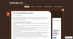 Desktop Screenshot of batdongsanvip.wordpress.com