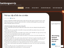 Tablet Screenshot of batdongsanvip.wordpress.com