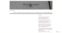Desktop Screenshot of filosofiacinza.wordpress.com