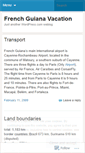 Mobile Screenshot of frenchguianavacation.wordpress.com