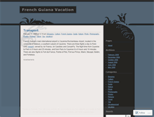 Tablet Screenshot of frenchguianavacation.wordpress.com