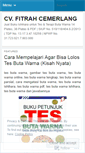 Mobile Screenshot of fitrahmata.wordpress.com