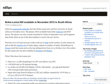 Tablet Screenshot of n8fan.wordpress.com