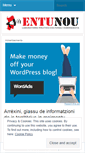 Mobile Screenshot of entunou.wordpress.com