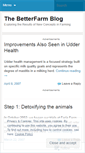 Mobile Screenshot of betterfarm.wordpress.com